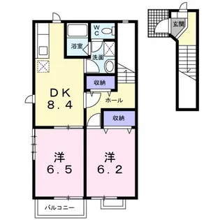 シンフォニーA【2階】の間取り