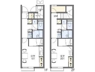レオパレスグランパ【104号室】の間取り