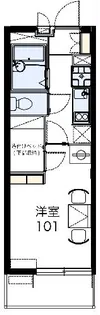 レオパレス中今泉【309号室】の間取り