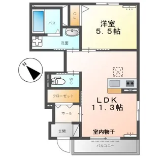 カーサ・デ・ピノⅡ【1階】の間取り