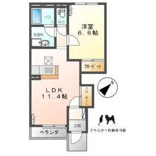 サンライズ【1階】の間取り