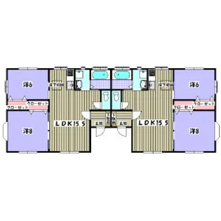 グリーンハイツ高尾崎C棟【201号室】の間取り