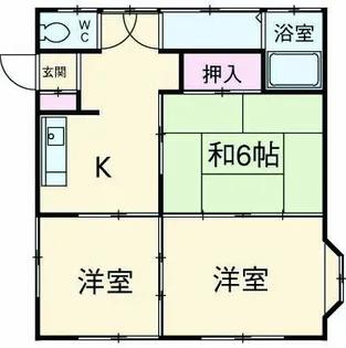 キヨシマハイツ【202号室】の間取り