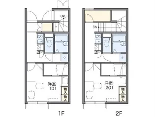 レオパレスメゾンT【202号室】の間取り