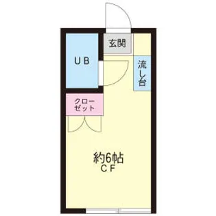 コーポ池尻【205号室】の間取り