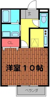 ベルドムールCTD【108号室】の間取り