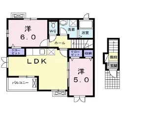 コージーコート A【2階】の間取り