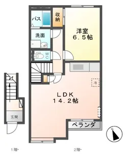 ブレス・コート【2階】の間取り