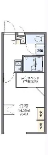 レオパレスロッソピアンコⅡ【2階】の間取り