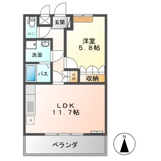 サンクチュアリⅡ【2階】の間取り