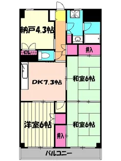 フジマンション第2【9階】の間取り