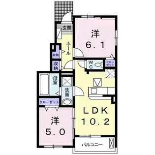 セラーム【1階】の間取り