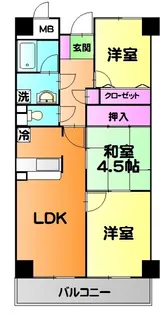ビエラコート綾瀬【3階】の間取り