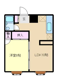 国立パールハイツ第1【203号室】の間取り