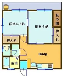コーポみなみ【2階】の間取り
