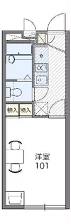 レオパレスプランドール【2階】の間取り