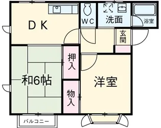メゾンパーク【202号室】の間取り