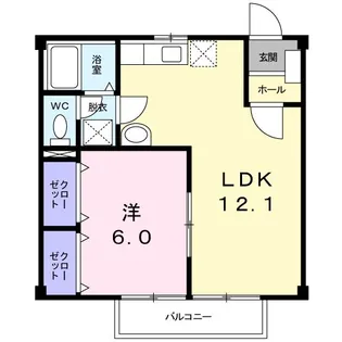 カーサフェリス高町【2階】の間取り