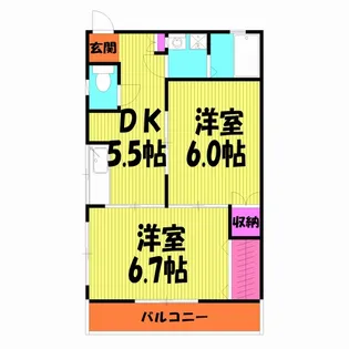 和地マンション【301号室】の間取り
