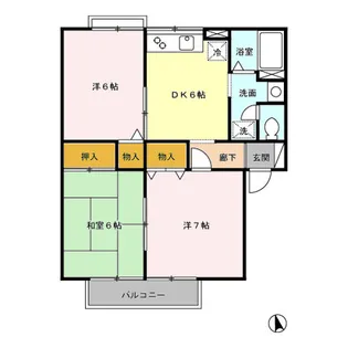 エクセルSAITA Ⅱ【2階】の間取り