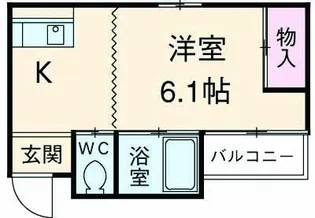 ヴィラアルテミス【3階】の間取り