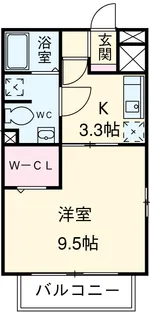 モナリエ春日Ⅱ【1階】の間取り
