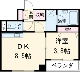 ハイリード・セイフウ【206号室】の間取り