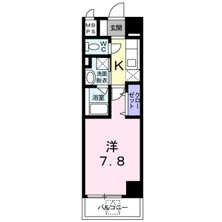 ユニバース大山【2階】の間取り