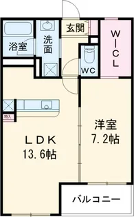 ブライトスクエア【1階】の間取り