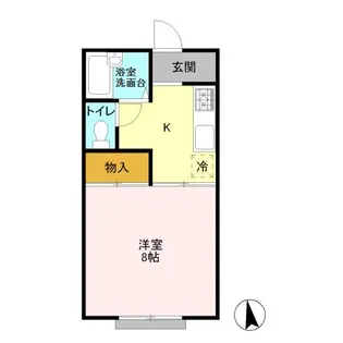 グリーンウッドハイツB【1階】の間取り