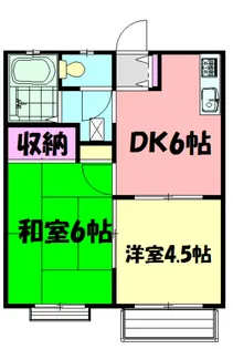 エステートピア A・B・C【2階】の間取り