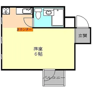 ヒルサイドホール【3B号室】の間取り