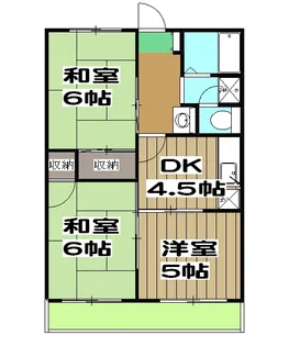 パセンテラ洛西【203号室】の間取り