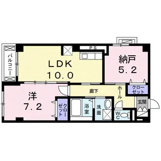 キャトル荒神【3階】の間取り