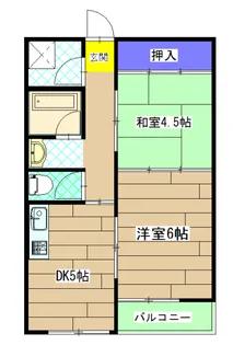 六角シティハイツ【305号室】の間取り