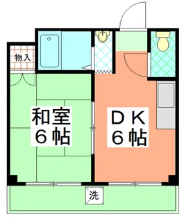 ル・松尾【402号室】の間取り
