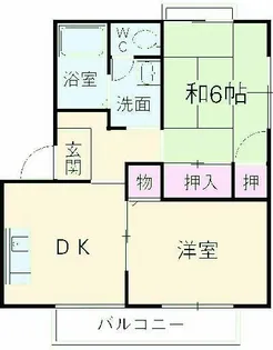 ベル・キャビン B棟【B101号室】の間取り