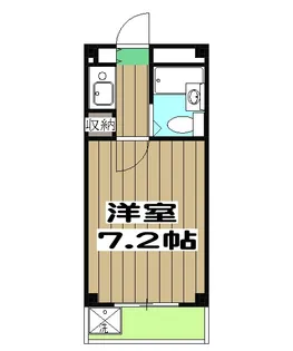 シャレー西京極【107号室】の間取り