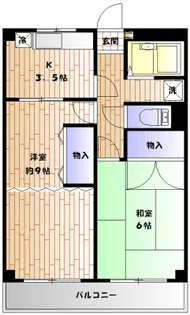 星野コーポ【1階】の間取り