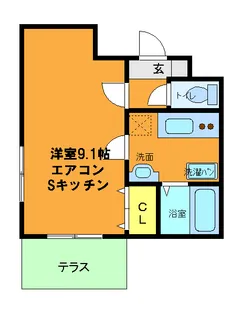mity桂朝日町【1階】の間取り