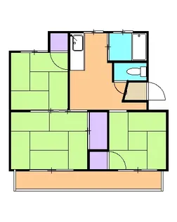 堀池マンションB【303号室】の間取り