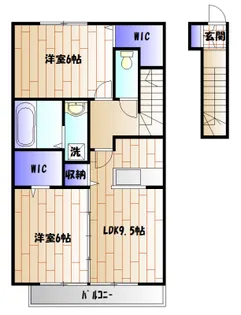 Grace Garden A【2階】の間取り