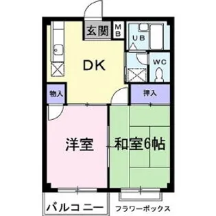 エルディムサンシティ【205号室】の間取り