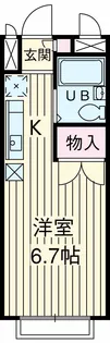 エステートピア恵【2階】の間取り