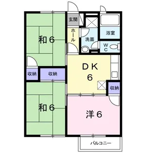 グレースMITA Ⅰ【1階】の間取り