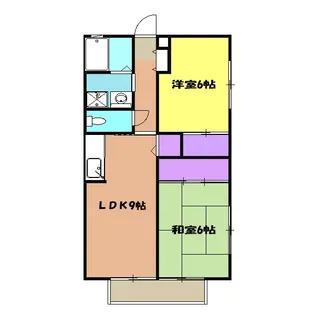 カーサ カオル【1B号室】の間取り