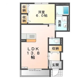 ロジェA【1階】の間取り