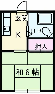 山根荘【205号室】の間取り