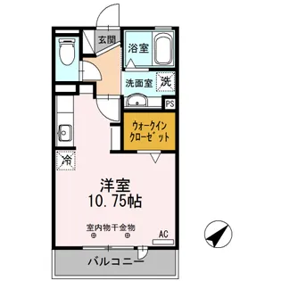 セドル谷田【1階】の間取り