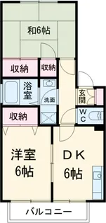 リヴェール保田A【203号室】の間取り